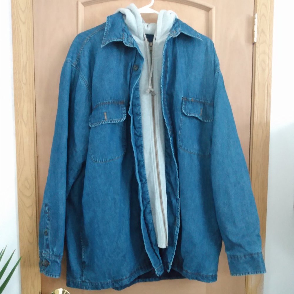 St. John's Bay Men's Jacket With Hood Size L